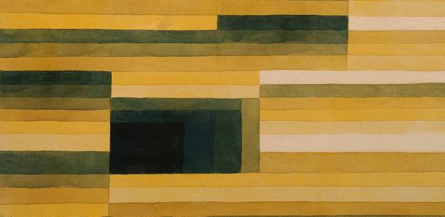 Paul Klee (18.12.1879 - 29.6.1940), Felsenkammer, Aquarell und Bleistift auf Papier auf Karton, 1929