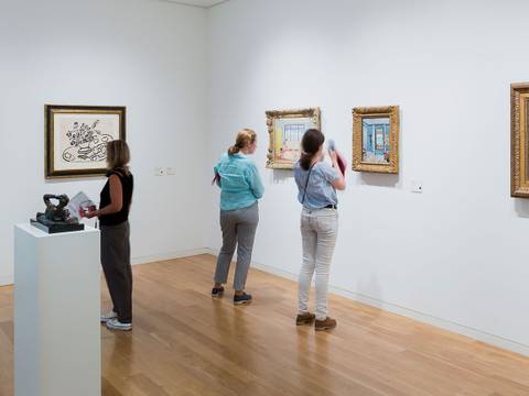 Ausstellungsansicht: "Picasso und seine Zeit" mit Werken von Henri Matisse