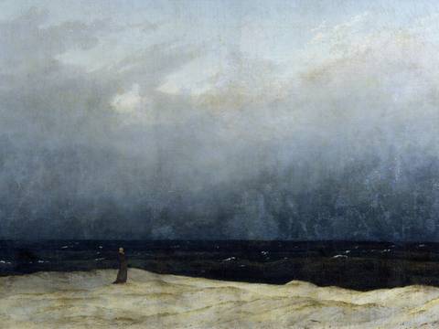 Caspar David Friedrich (5.9.1774 - 7.5.1840), Der Mönch am Meer, 1808 – 1810, Öl auf Leinwand