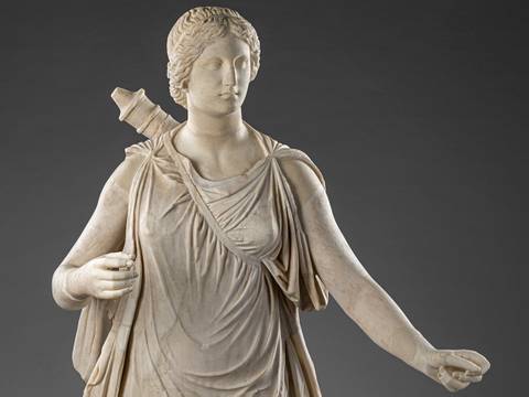 Statue der „Artemis Colonna“, Mitte des 4. Jh. v. Chr., Ausschnitt