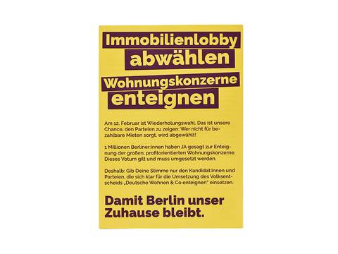 Flyer von Deutsches Wohnen und Co. enteignen