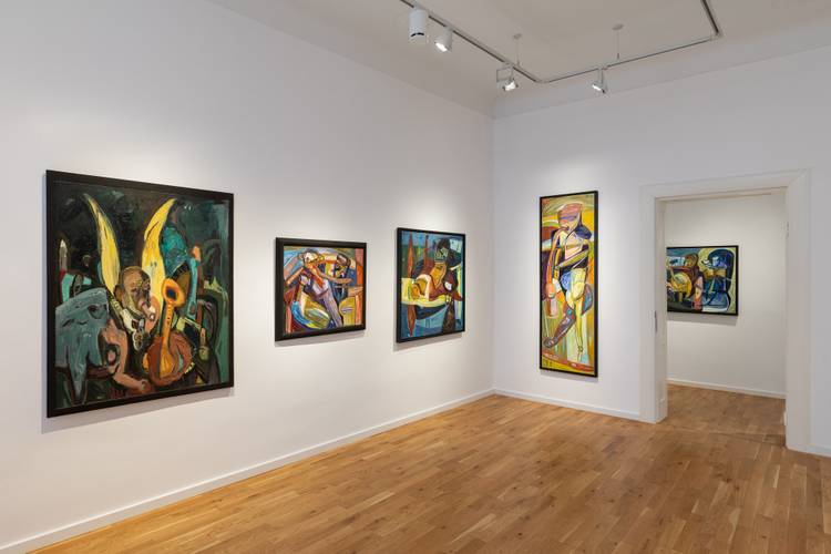 Ausstellungsansicht „KLASSE IN WEIßENSEE! Wolfgang Peuker und seine Schüler:innen"