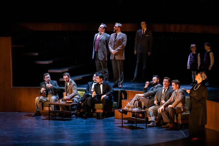 Salome – Ya-Chung Huang als 1. Jude, Andrew Dickinson als 4. Jude, Kyle Miller als 2. Nazarener, Dong-Hwan Lee als 1. Nazarener, David Ostrek als 5. Jude, Michael Smallwood als 3. Jude, Gideon Poppe als 2. Jude, Ursula Hesse von den Steinen als Herodias, Andrew Harris als 1. Soldat, Tobias Kehrer als 2. Soldat