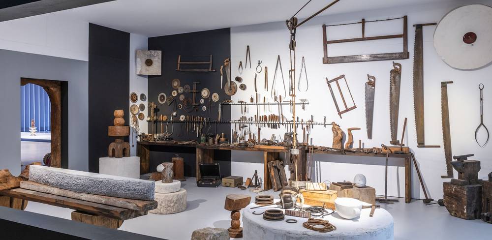 Brancusi, Ausstellungsansicht, Neue Nationalgalerie, 2026, Foto: Neue Nationalgalerie – Stiftung Preußischer Kulturbesitz / David von Becker