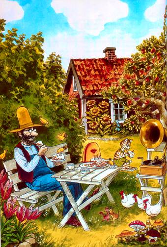 Noch ist Ruhe bei Pettersson und Findus – Grafik "Noch ist Ruhe bei Pettersson und Findus"