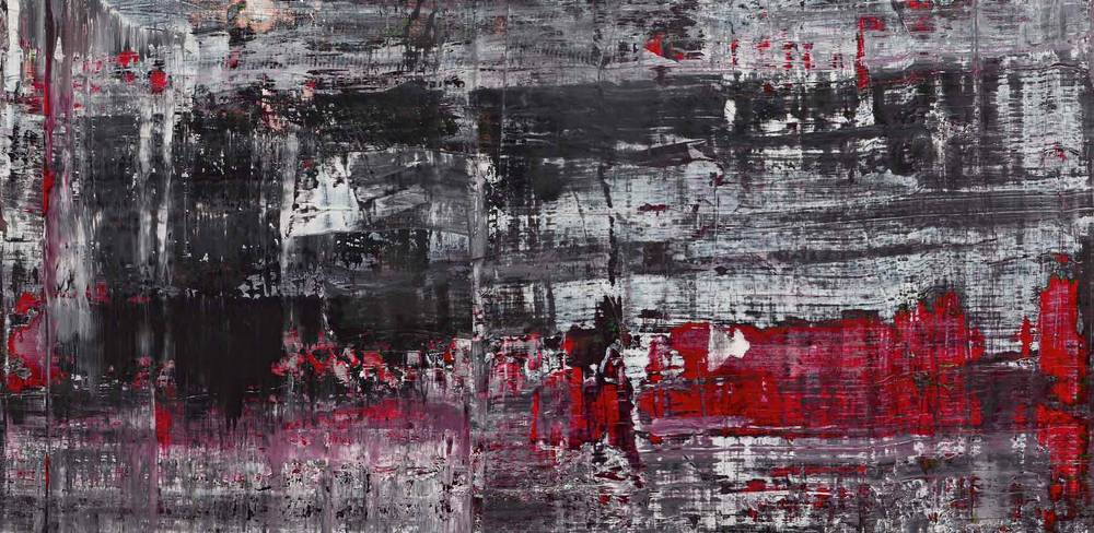 Gerhard Richter, Birkenau, 2014, Öl auf Leinwand, 260 x 200 cm