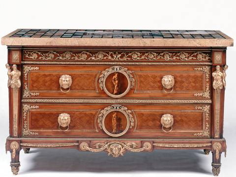 Johann Gottlob Fiedler, Kommode, um 1785 – Kommode von Johann Gottlob Fiedler, um 1785