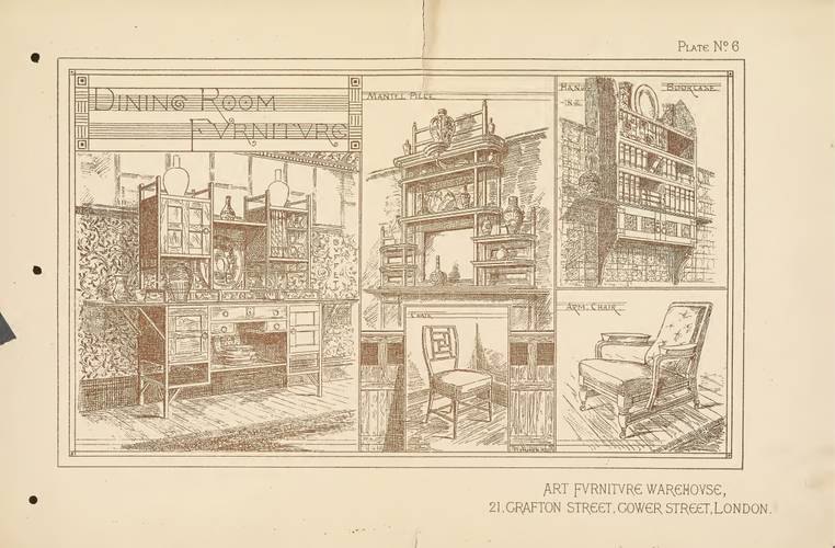 Plate No. 6 in „Art Furniture“, 1877
