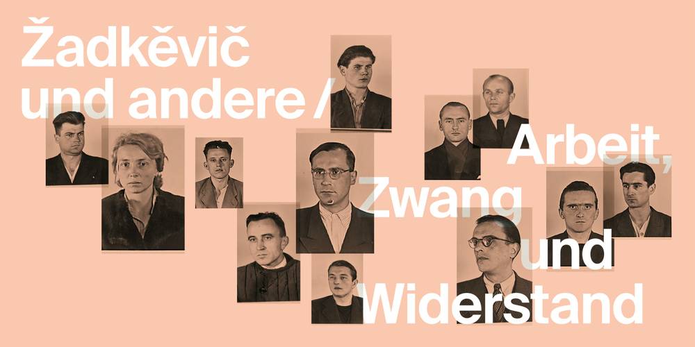 Ausstellungsgrafik "Žadkěvič und andere" © Dokumentationszentrum NS-Zwangsarbeit