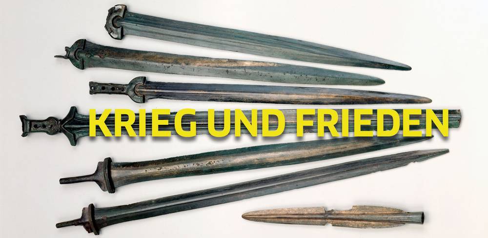 Schwerter und Lanze, Bronze. 9.-8. Jh. v. Chr., Stölln, Deutschland