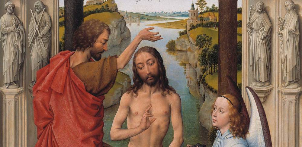 Rogier van der Weyden, Johannesaltar (Detail), um 1455