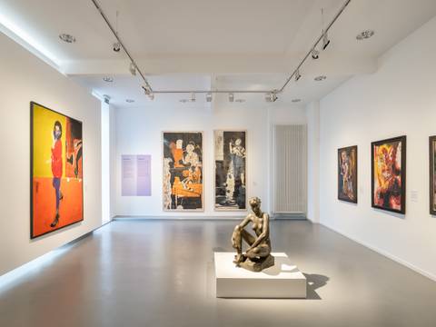 Ausstellungsansicht „MENSCHENBILD – der expressionistische Blick", Stiftung Kunstforum Berliner Volksbank