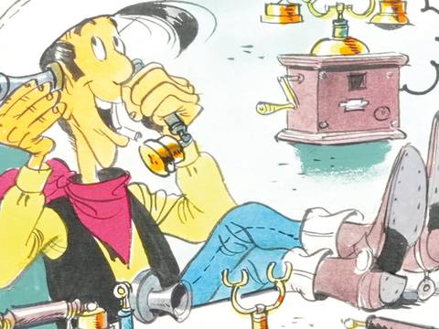 Keyvisual der Veranstaltung – Lucky Luke am Telefon