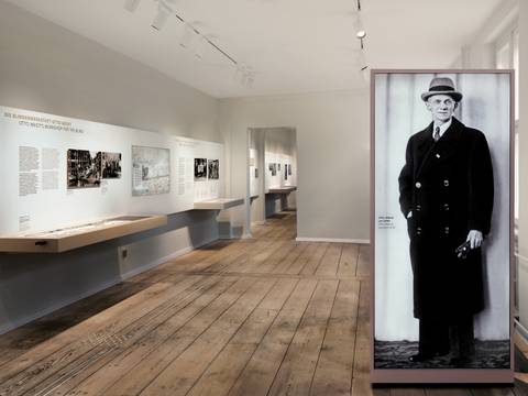 Blick in die Dauerausstellung – Eingangsbereich der Dauerausstellung