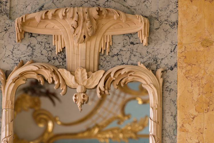 Schloss Rheinsberg, Muschelsaal, Detail – Schloss Rheinsberg, Muschelsaal, Detail