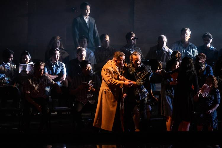 Turandot – u. a. Gerard Farreras als Timur, Martin Muehle als Calaf Bettina Stöß