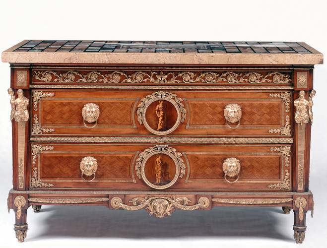 Johann Gottlob Fiedler, Kommode, um 1785 – Kommode von Johann Gottlob Fiedler, um 1785