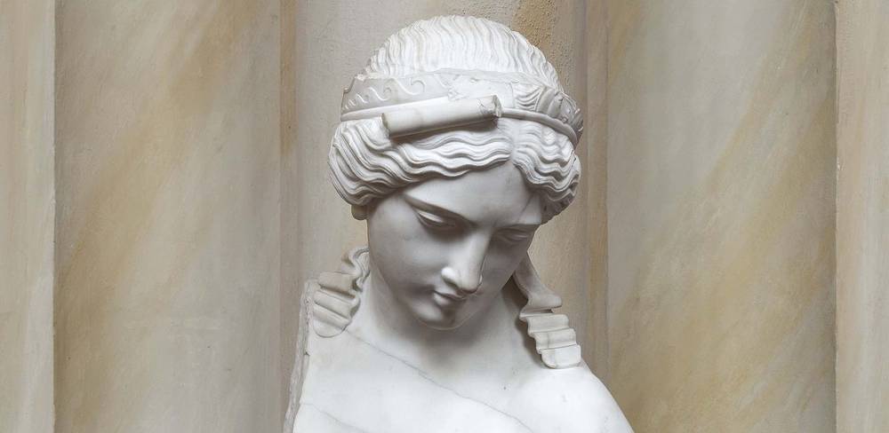 Emil Wolff, Circe (Fragment), 1862, Marmor, Bronze