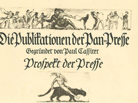 Max Slevogt, Erster Prospekt zu den Publikationen der Pan-Presse, 1909