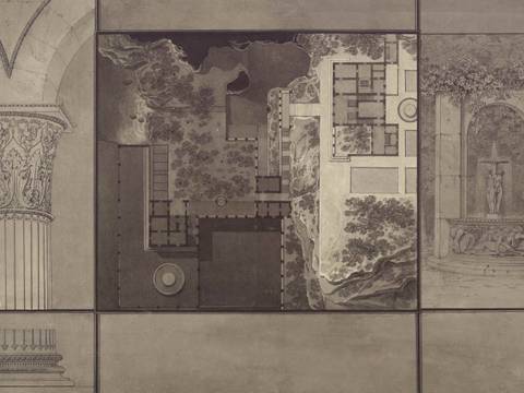 Karl Friedrich Schinkel, „Plan und Details eines Landhauses bei Syracus“ / Landhaus bei Syrakus, 1804, 2011