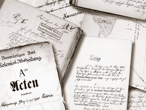 Spuren der Kolonialgeschichte in Reinickendorf - Collage Birgit Tümmers – Spuren der Kolonialgeschichte in Reinickendorf