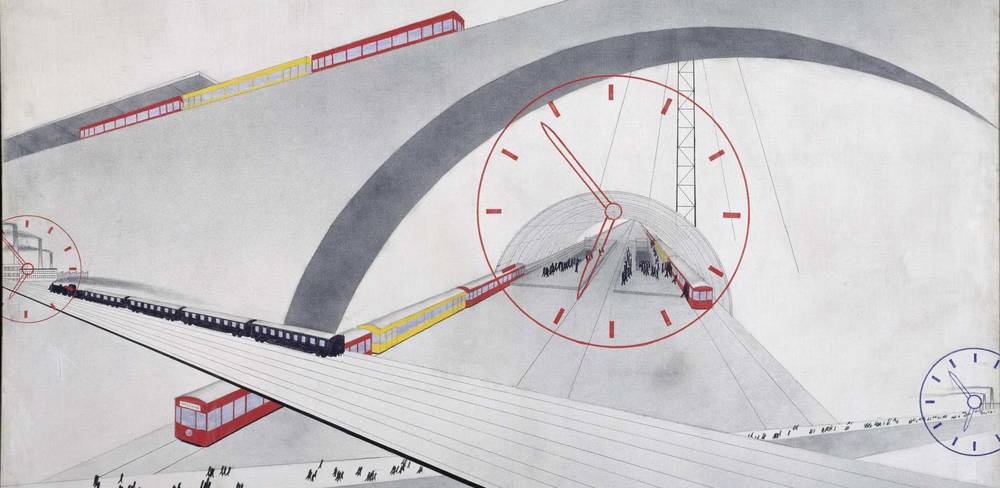 Oskar Nerlinger, Stadtbahn von Berlin, 1930, Detail