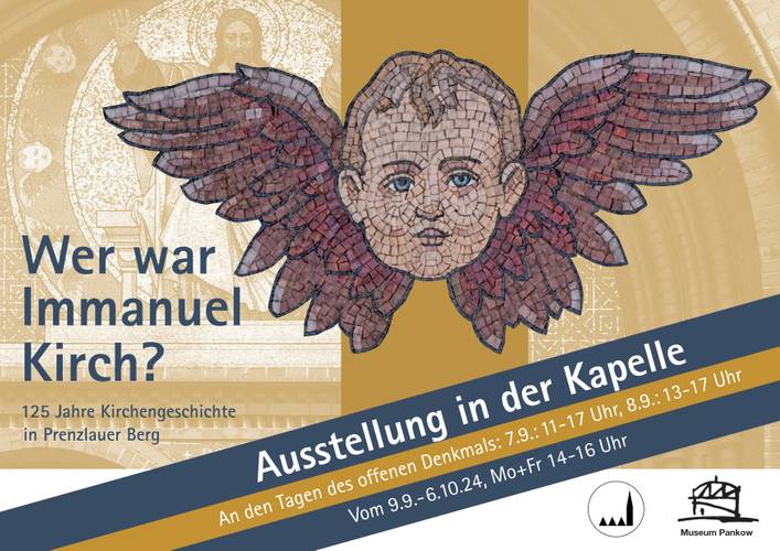 Plakat zur Ausstellung "Wer war Immanuel Kirch?" – Plakat zur Ausstellung "Wer war Immanuel Kirch?"