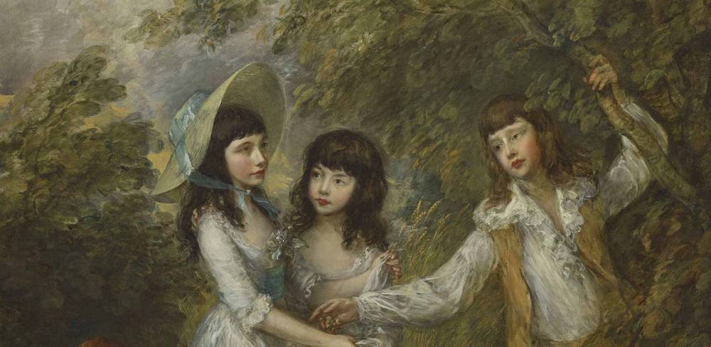 Thomas Gainsborough, Die Marsham-Kinder, Detail, 1787, Öl auf Leinwand, 242,9 x 181,9 cm