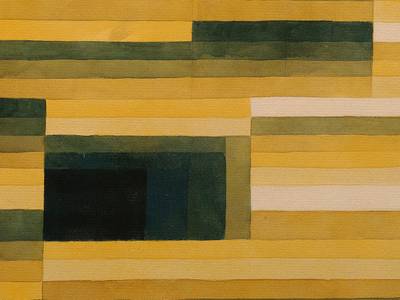 Paul Klee (18.12.1879 - 29.6.1940), Felsenkammer, Aquarell und Bleistift auf Papier auf Karton, 1929