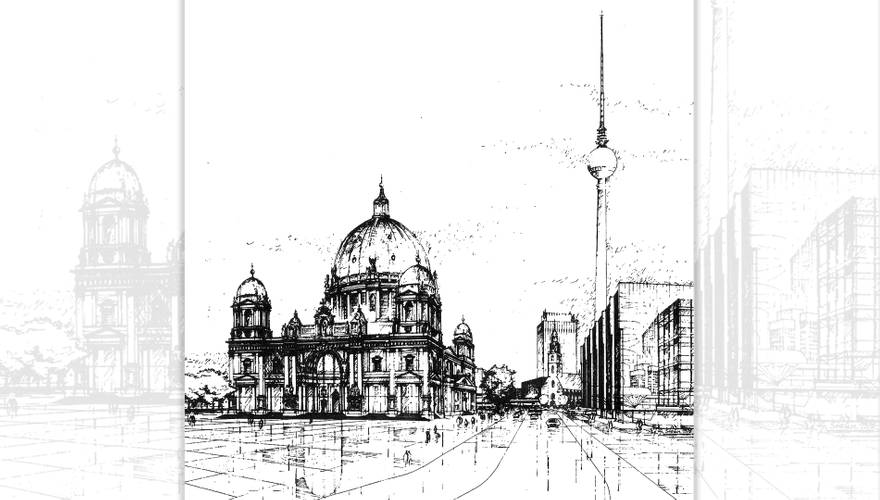 Ein Bauwerk im Herzen der Stadt – Skizze Berliner Dom