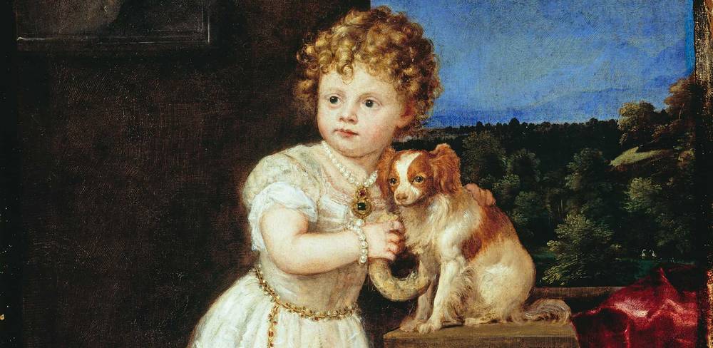 Tizian. Clarissa Strozzi im Alter von zwei Jahren (Detail). 1542