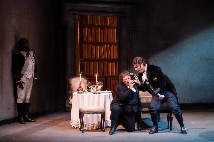 Tosca – Ludovic Tézier als Scarpia, Jörg Schörner als Spoletta