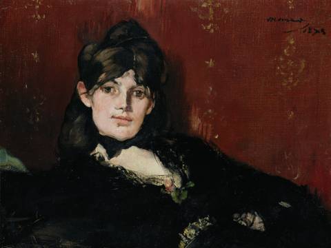 – Édouard Manet Portrait von Berthe Morisot liegend, 1873