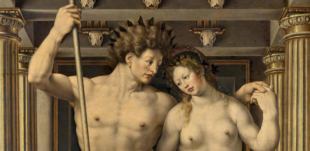 Jan Gossart, Neptun und Amphitrite, Detail, 1516