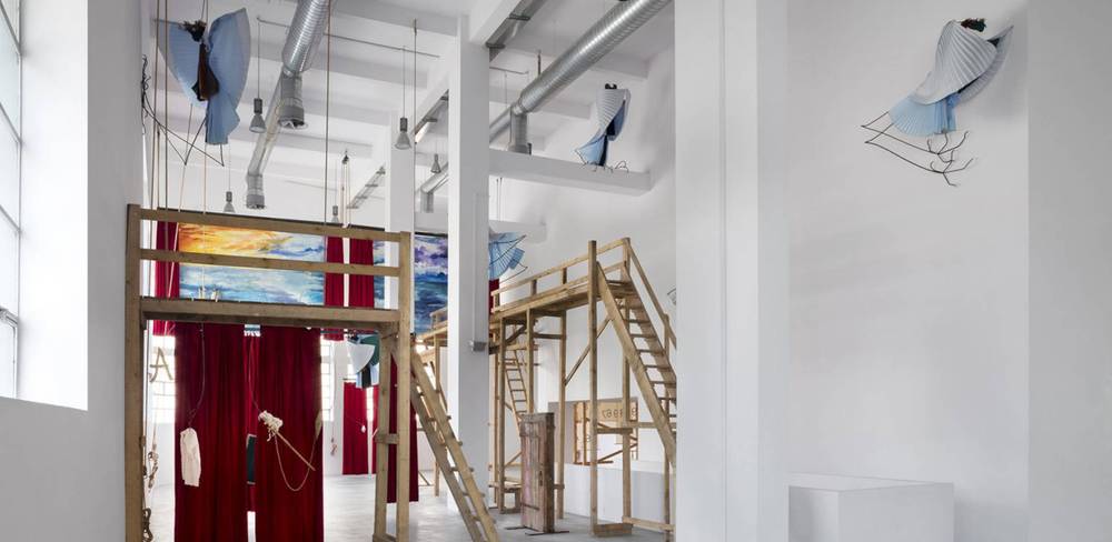 Petrit Halilaj, Shkrepëtima, Installationsansicht, Fondazione Merz, Turin, 2018