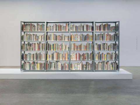 Saâdane Afif, The Fountain Archives (Bookshelves), 2022