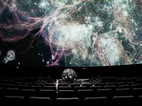  – Blick in die Kuppel des Zeiss-Großplanetariums der Stiftung Planetarium Berlin