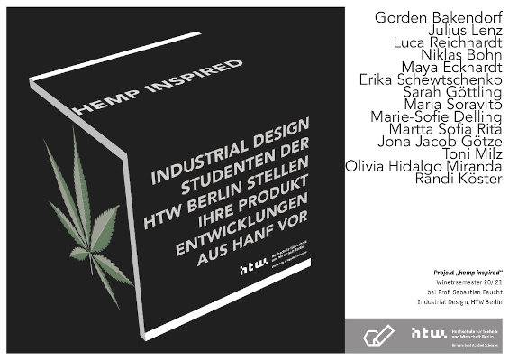 Hemp Inspired – Industrial Design HTW Berlin – Hemp Inspired – Industrial Design HTW Berlin