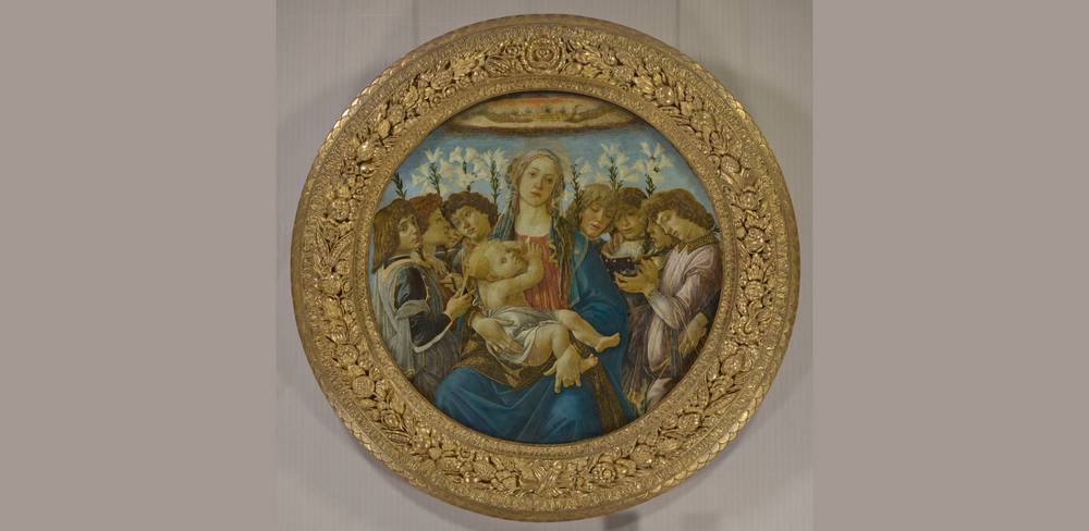 Sandro Botticelli, Maria mit dem Kind und singenden Engeln (Raczyński Tondo), um 1478