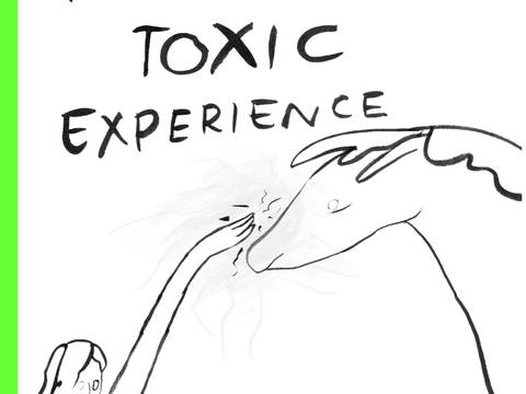 Abb.: Flyer Schaudepot | Grafik „Have a toxic experience“