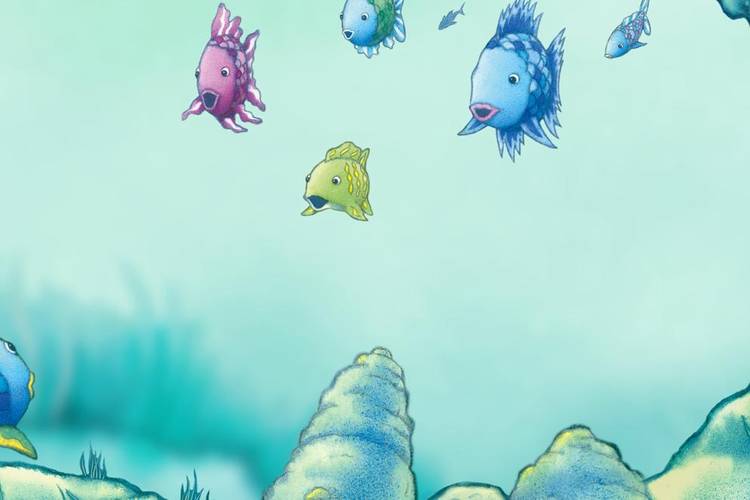 Titelbild "Der Regenbogenfisch und seine Freunde". – Titelbild "Der Regenbogenfisch und seine Freunde". © Fachhochschule Kiel / Markus Pfister / Joachim Perschbacher