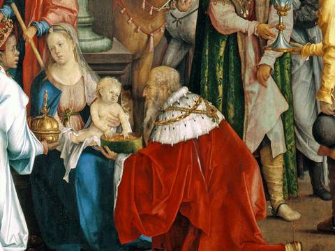 Hans Süss von Kulmbach, Die Anbetung der Könige (Detail), 1511