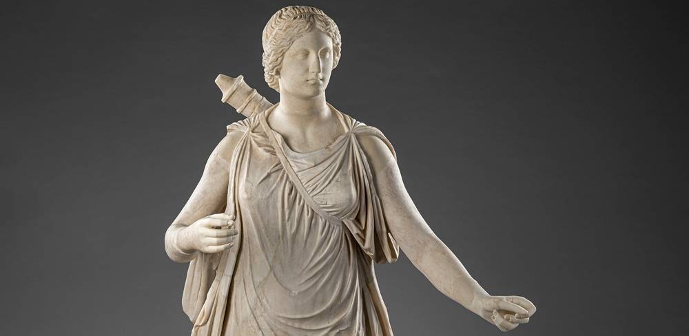 Statue der „Artemis Colonna“, Mitte des 4. Jh. v. Chr., Ausschnitt