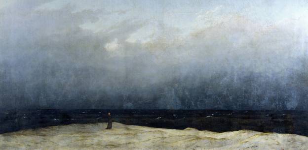 Caspar David Friedrich (5.9.1774 - 7.5.1840), Der Mönch am Meer, 1808 – 1810, Öl auf Leinwand