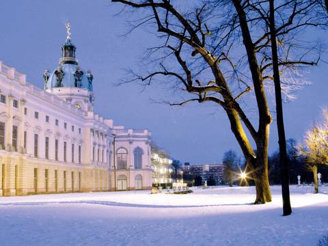 Winternacht am Schloss Charlottenburg