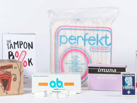 Menstruationsprodukte aus mehreren Jahrzehnten