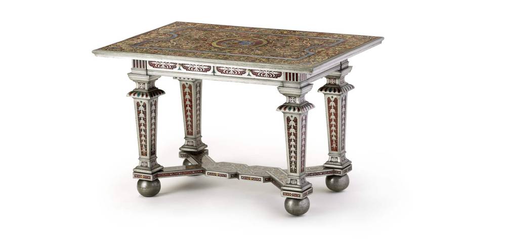 Prunktisch in Boulletechnik aus dem Heidelberger Schloss, Johann Daniel Sommer, Heidelberg (?) 1684