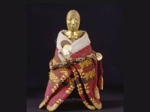 Figurine mit Lliclla