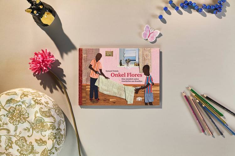 Cover zum Bilderbuch "Onkel Flores. Eine ziemlich wahre Geschichte aus Brasilien" von Eymard Toledo – Cover zum Bilderbuch "Onkel Flores. Eine ziemlich wahre Geschichte aus Brasilien" von Eymard Toledo