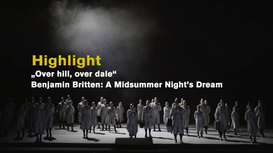 Kinderchor, Junger Chor singen „Over hill, over dale“ aus A MIDSUMMER NIGHT’S DREAM – Ruth Tromboukis
